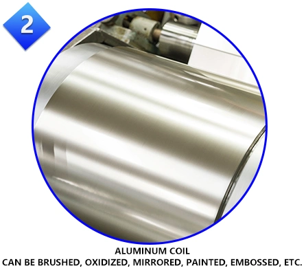 China Supplier of 0.3mm 0.4mm 0.5mm 0.6mm 0.8mm 1.0mm Aluminum Sheet Roll Coil A1050 1060 1100 3003 3105 5005 5052 5083 6061 7005 7075