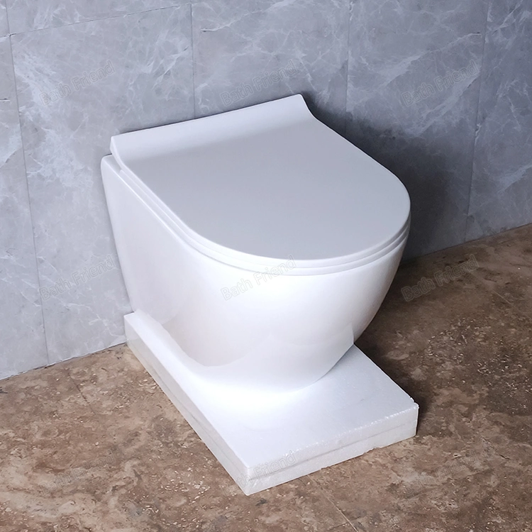 White Rimless Toilet Bathroom Products Wc Ceramic Wall Hung Toilet Wall Mounted Toilette Hanging Toilet