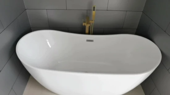 Modifique las bañeras independientes para requisitos particulares de la superficie sólida de remojo de lujo para adultos de la tina de baño del tamaño