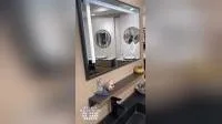 Espejo de baño de hotel de pared certificado LED libre de cobre especial irregular