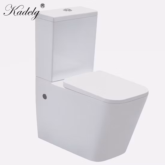 Artículos sanitarios Inodoro Baño Blanco Cerámica Cuadrado Wc Lavadero Inodoro de una pieza
