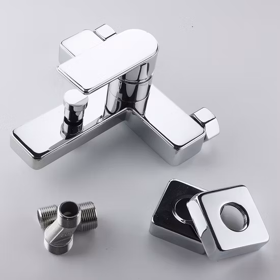 Grifo de ducha de bañera de baño de latón mezclador monomando de bambú antiguo